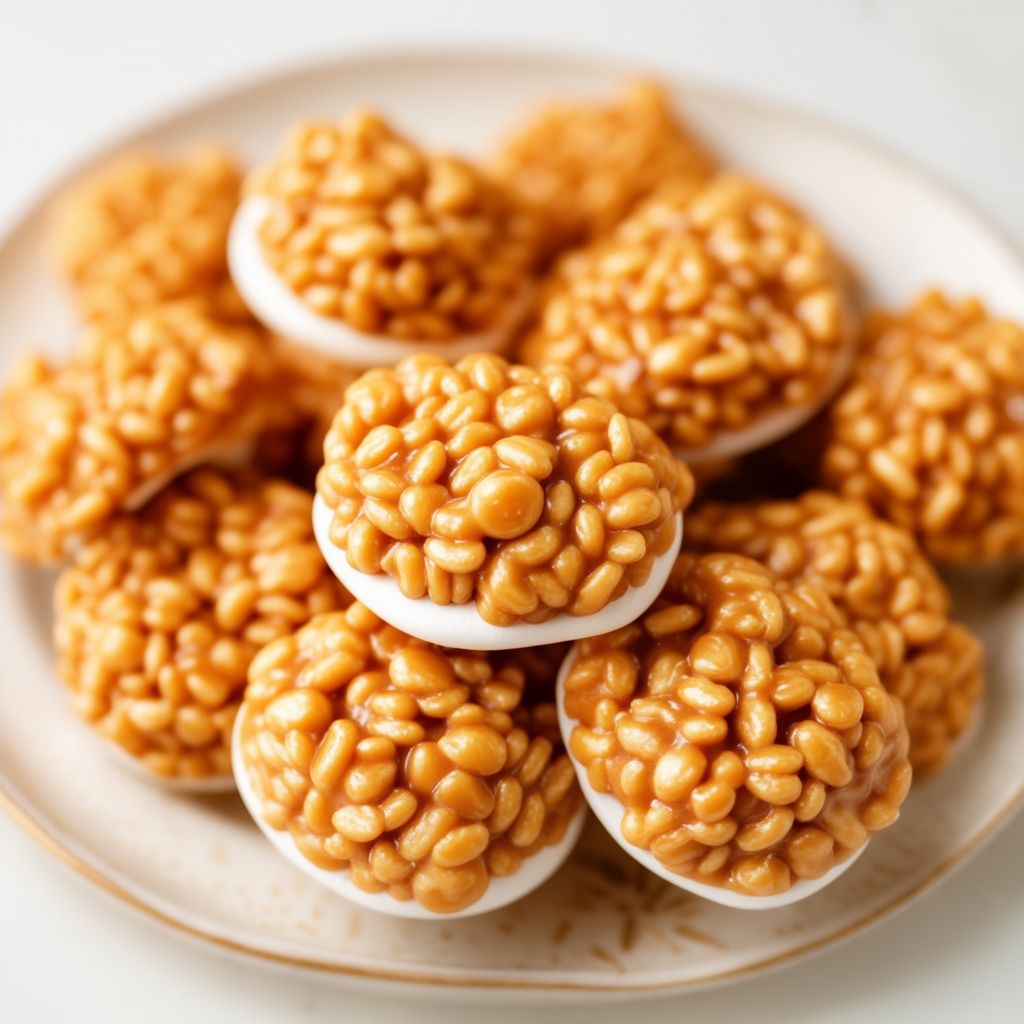Caramel Marshmallow Crispy Delights