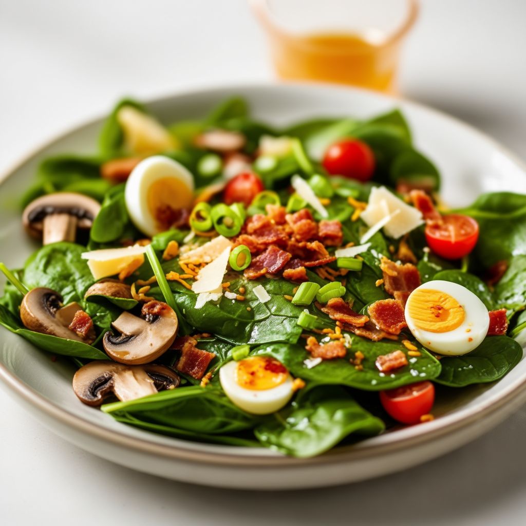 Insalata di Spinaci con Condimento Dolce e Affumicato