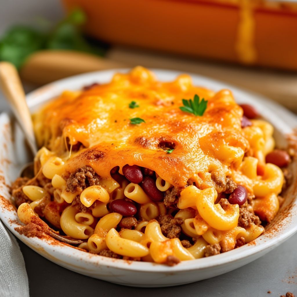 Pasta al Forno con Carne e Fagioli