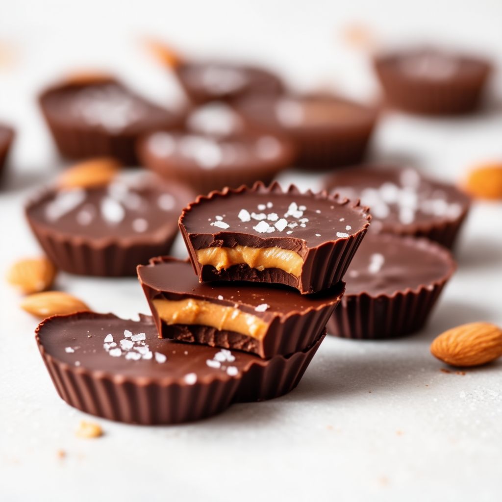 Deliziose Coppe di Cioccolato e Burro di Mandorle