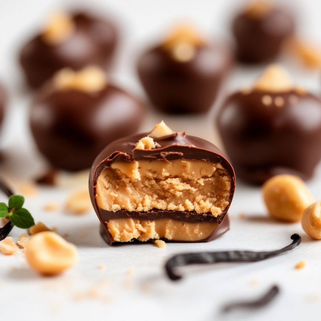 Schokoladen-Erdnussbutter Bliss Bites