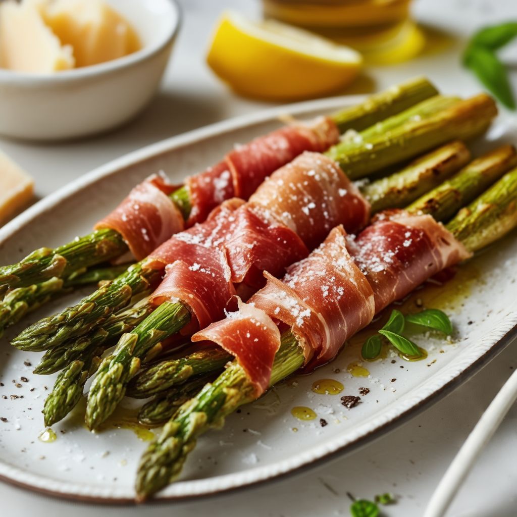 Prosciutto-Wrapped Grilled Asparagus with Parmesan