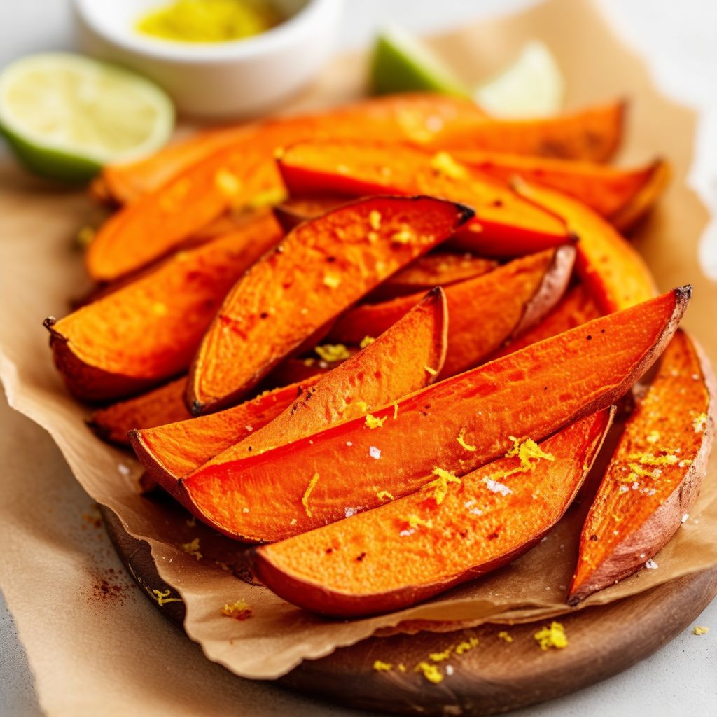 Spiced Sweet Potato Wedges with a Zesty Twist