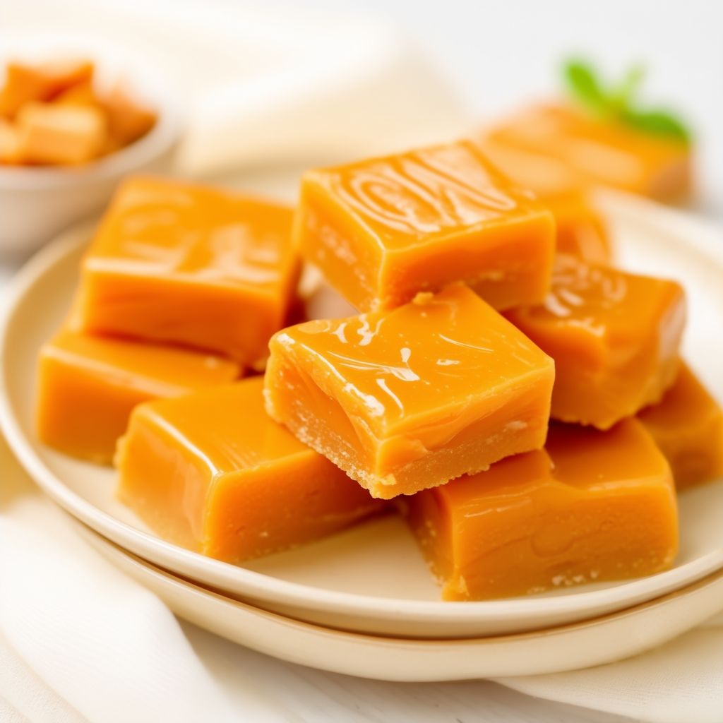Goldene Butterscotch-Quadrate