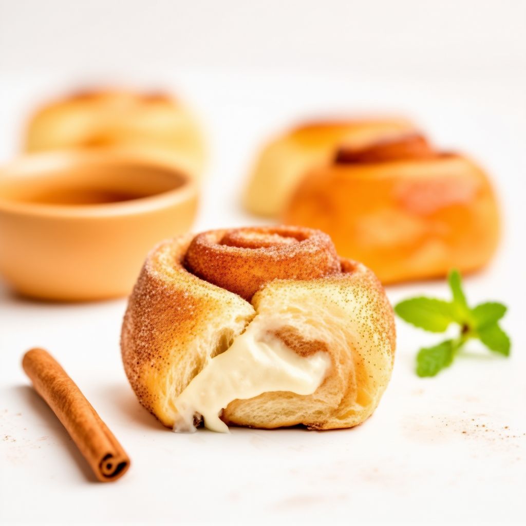 Zimt-Zucker-Frischkäse-Rollen