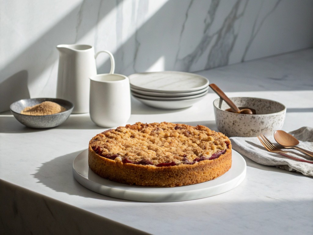 Pflaumenkuchen mit Streuseln (glutenfrei)