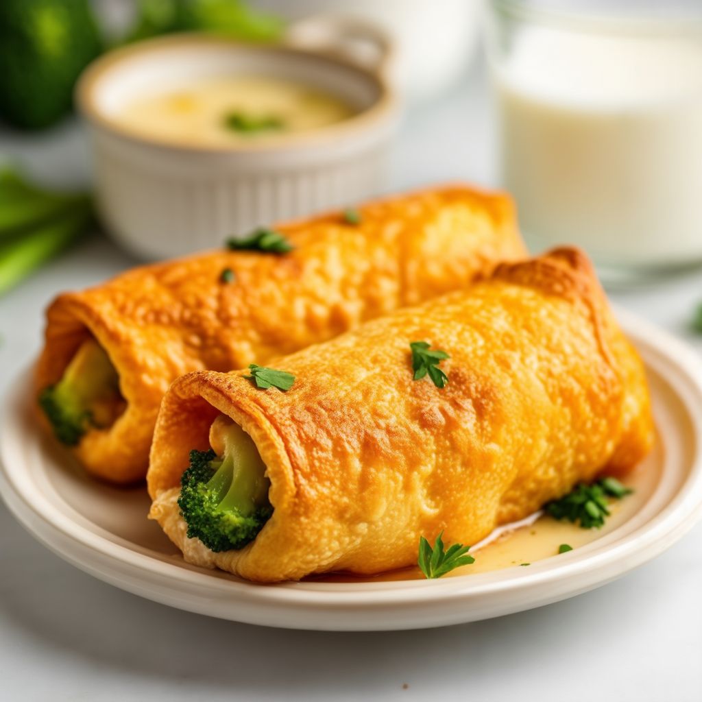 Käse-Brokkoli gefüllte Hähnchenrollen
