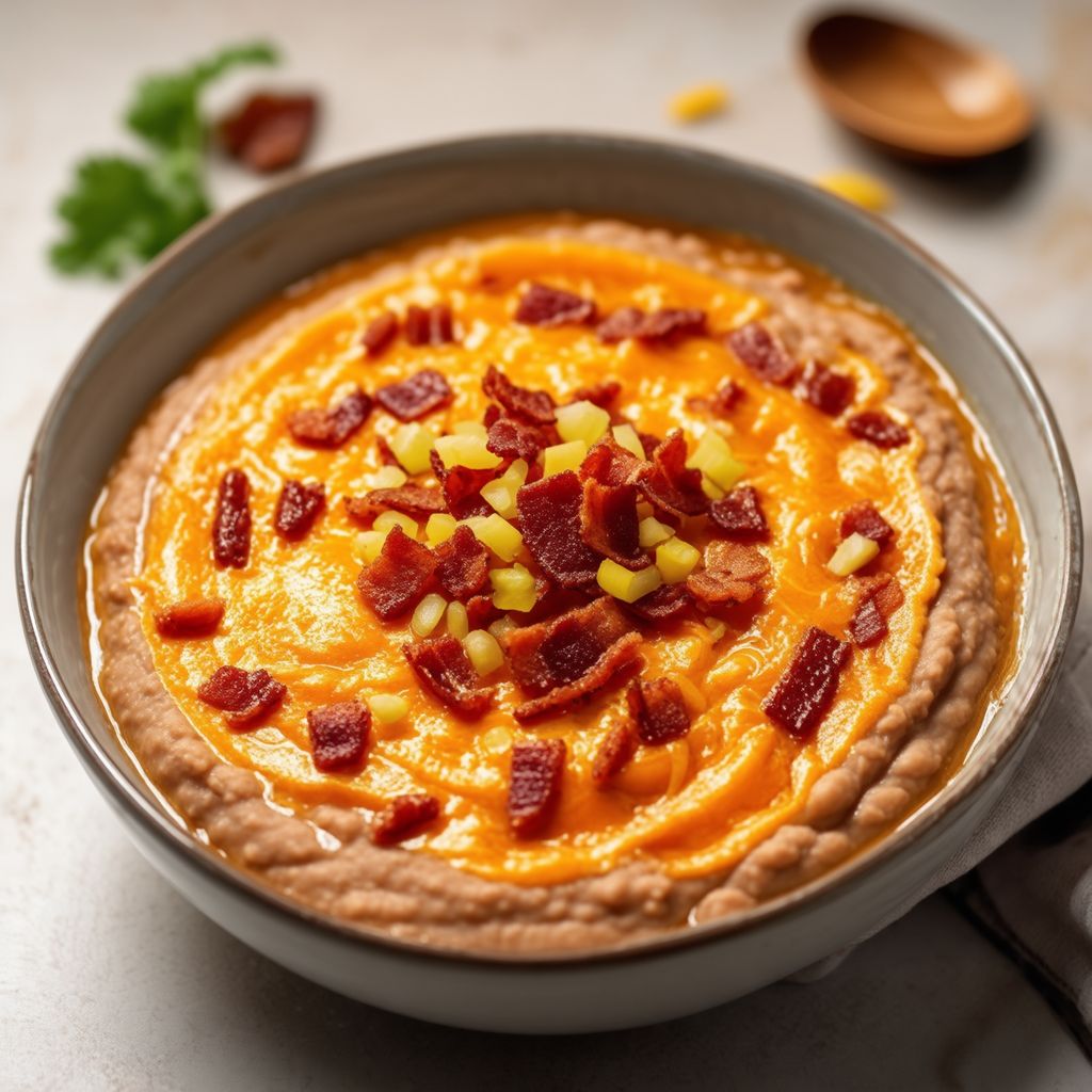 Creamy Refried Beans with a Twist