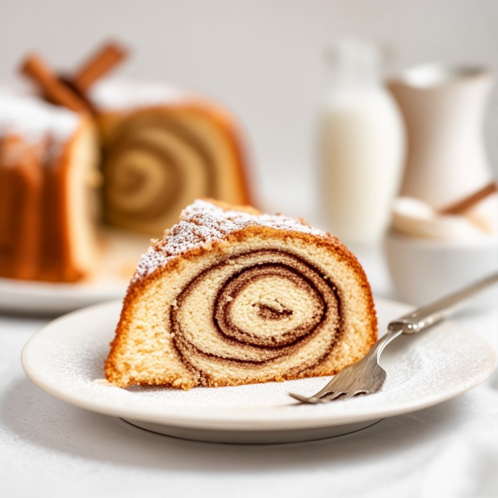 Torta di Caffè con Swirl di Cannella
