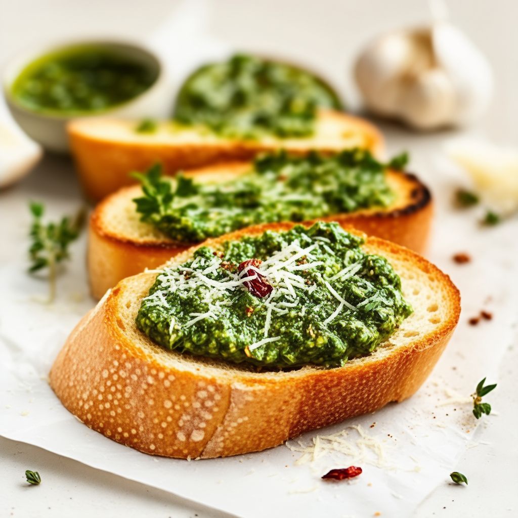 Herbed Garlic Toast with Chimichurri Butter