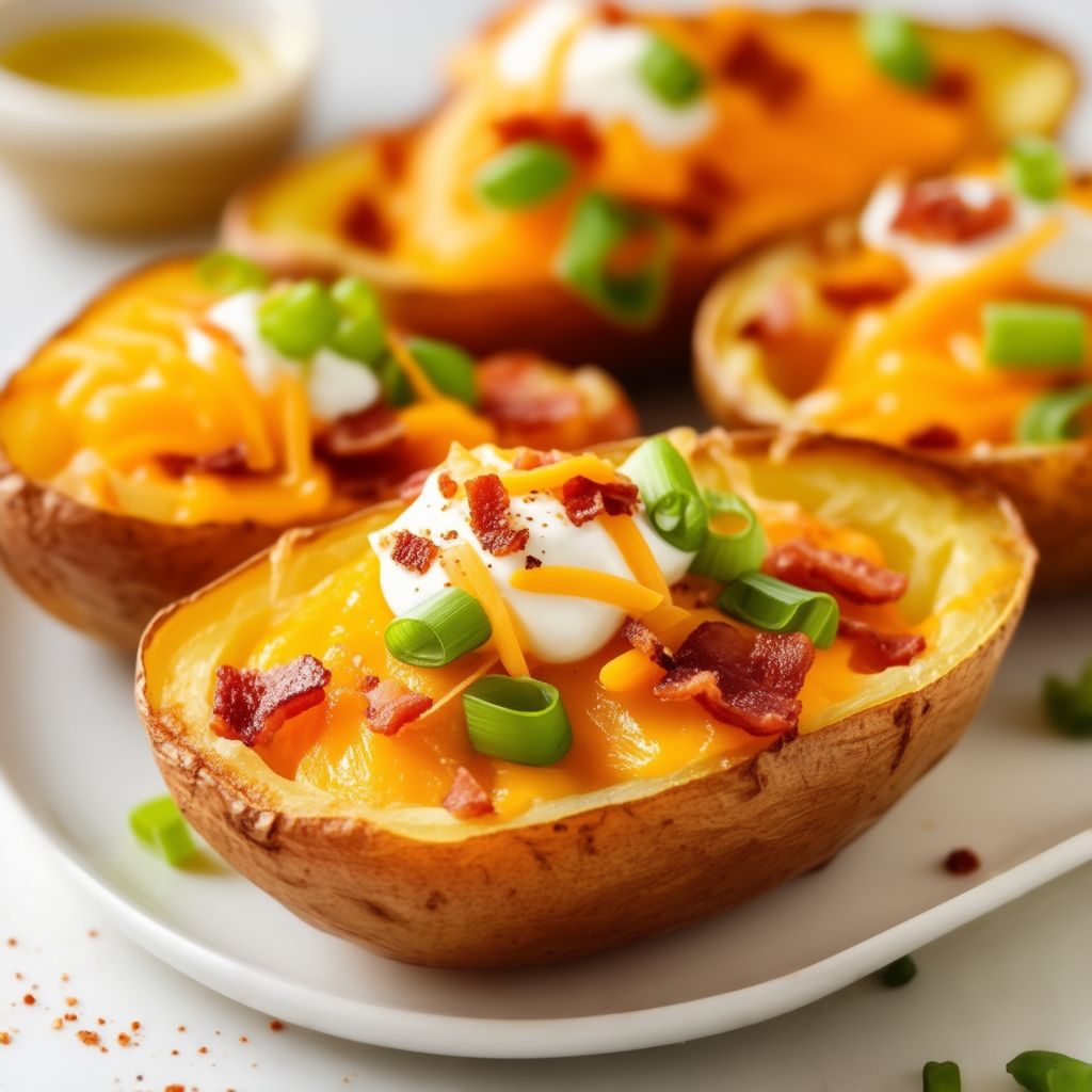 Knusprige Gefüllte Kartoffelschalen