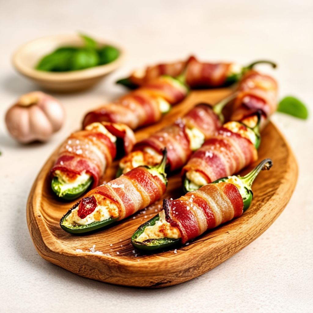 Gegrillte Jalapeño-Leckereien im Speckmantel