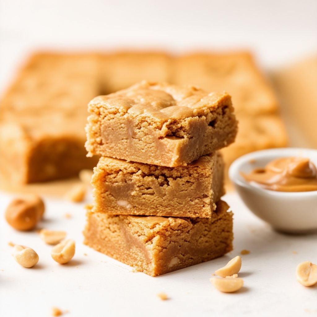Peanut Butter Blondie Bars