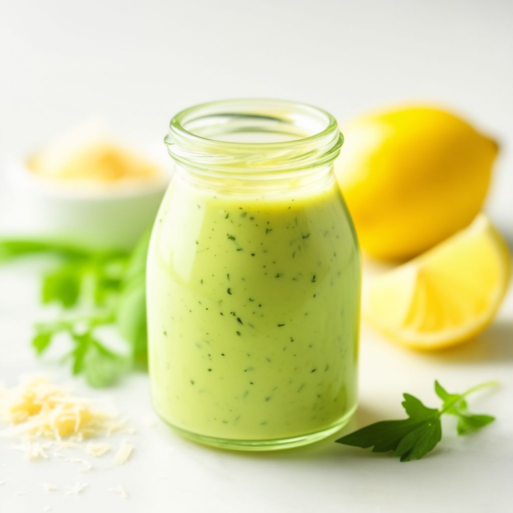 Cremiges Zitronen-Kräuter-Salatdressing