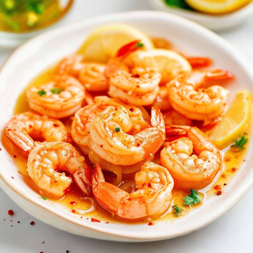 Gekühlte Zesty Knoblauch Garnelen Delikatesse