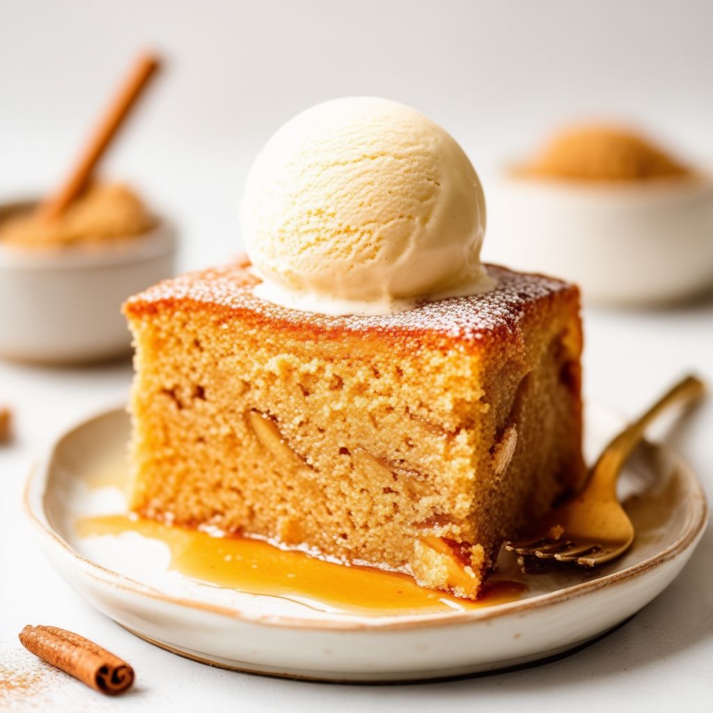 Karamellisierter Apfel-Delight-Kuchen