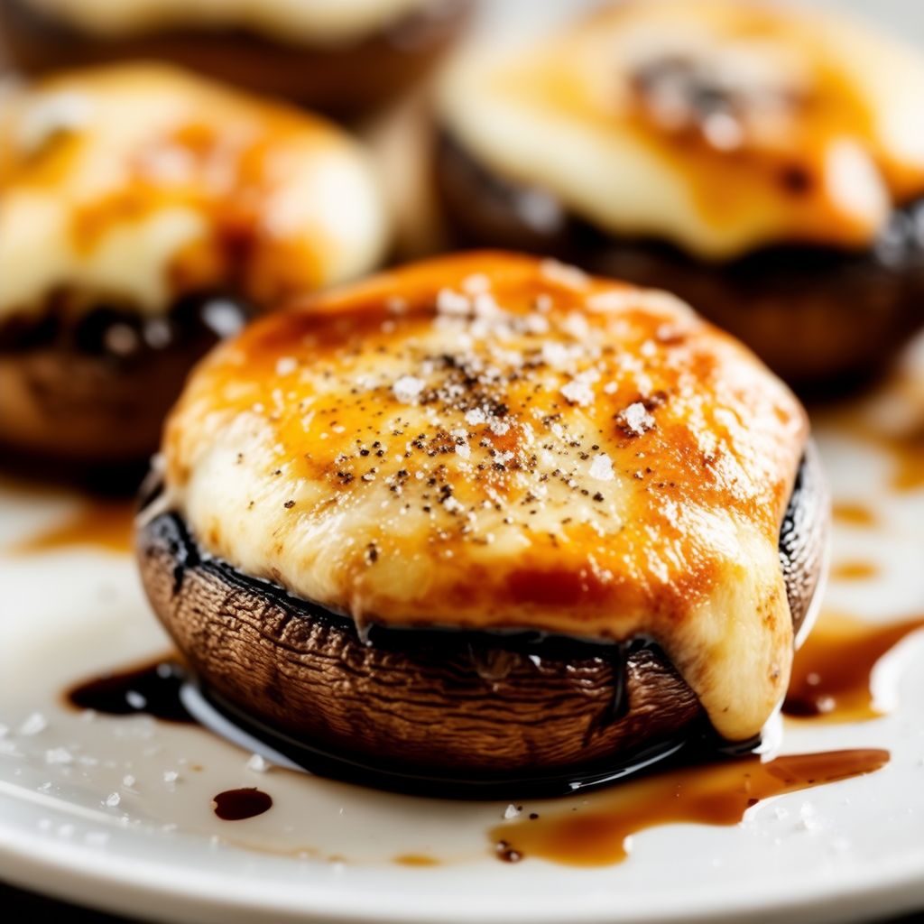 Käse-Balsamico-Portobello-Kappen