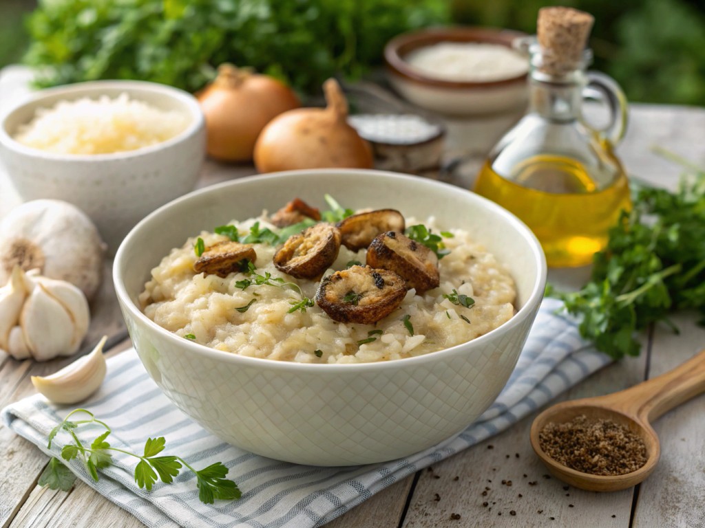 Risotto mit gebratenen Pilzen (Thermomix)