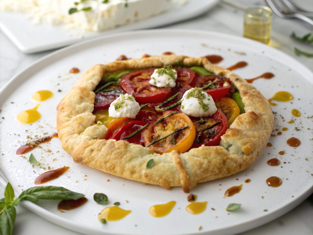 Heirloom Tomato, Pesto, & Ricotta Galette - BRIGHT MOMENT CO.