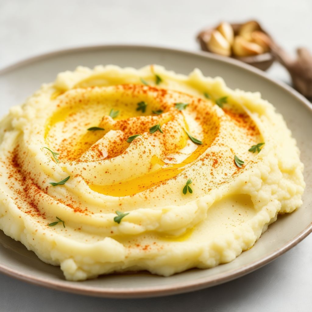 Creamy Garlic Mashed Potatoes and Cauliflower