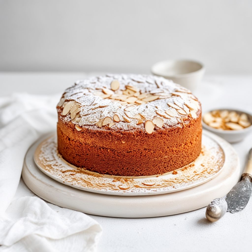 Torta di Burro di Mandorle alla Vaniglia