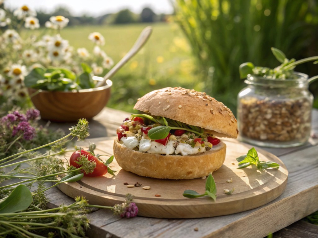 Quark-Haferflocken Brötchen