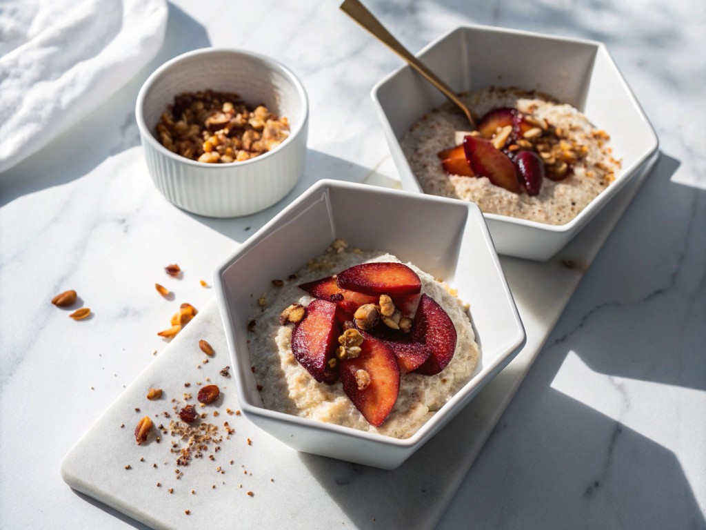 Buchweizen-Pflaumen-Porridge