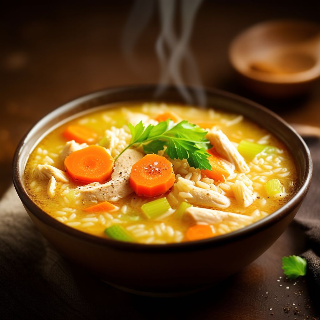 Zuppa di Pollo e Riso Sostanziosa