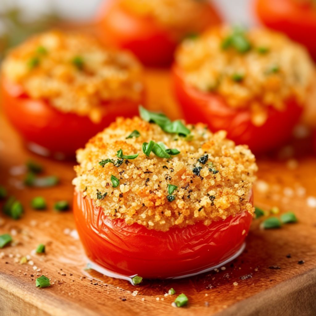 Pomodori al Forno con Crosta di Erbe