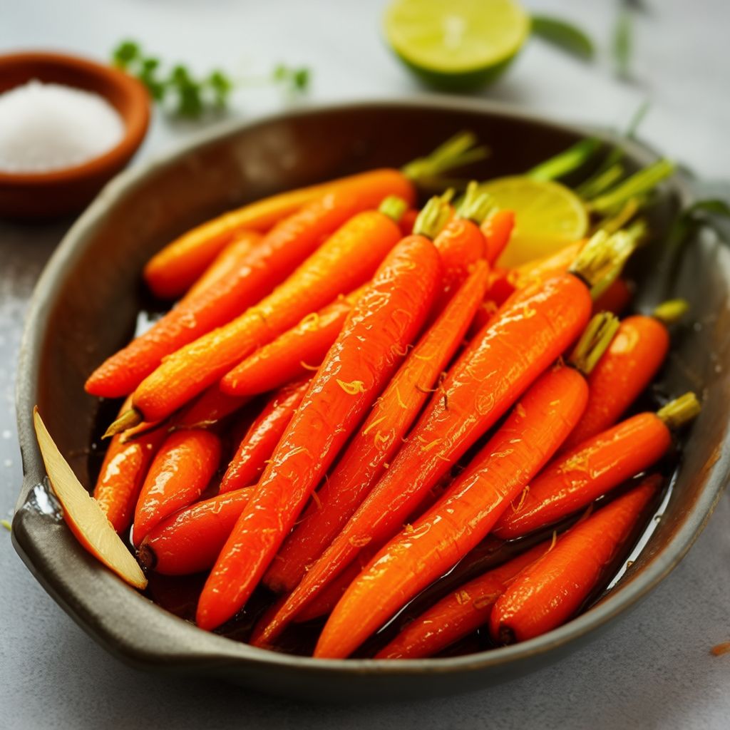 Honey-Lime Glazed Carrots with Ginger