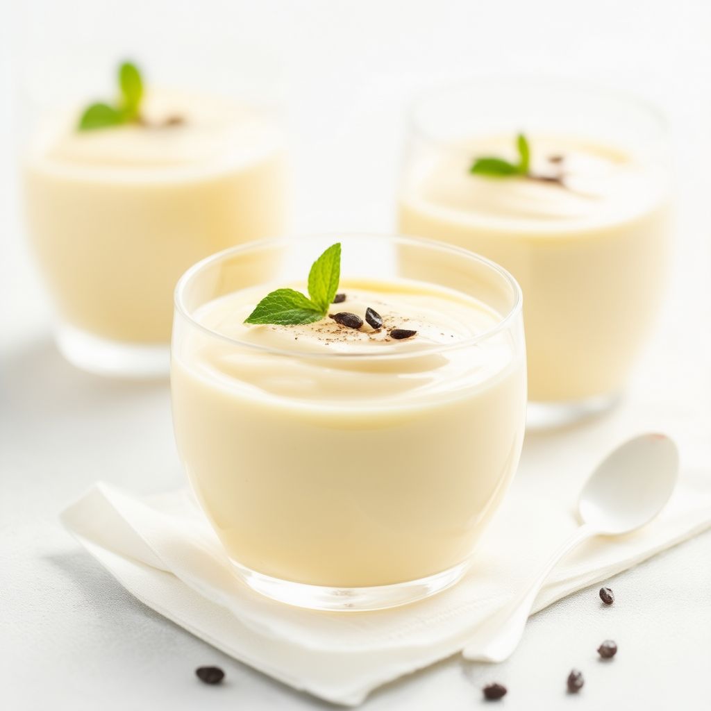 Cremiger Vanille-Soja-Pudding