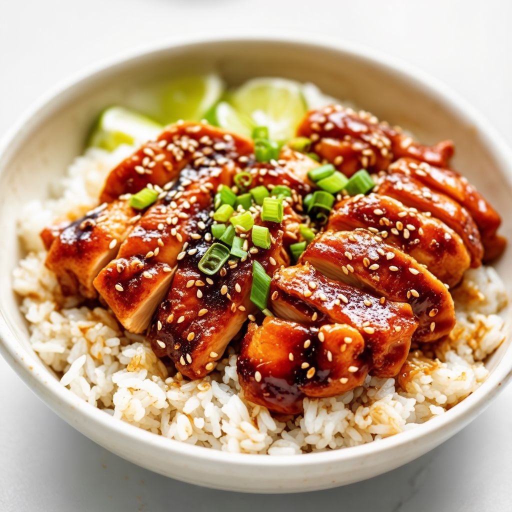 Herzhafte Teriyaki-Hühnchen-Schalen