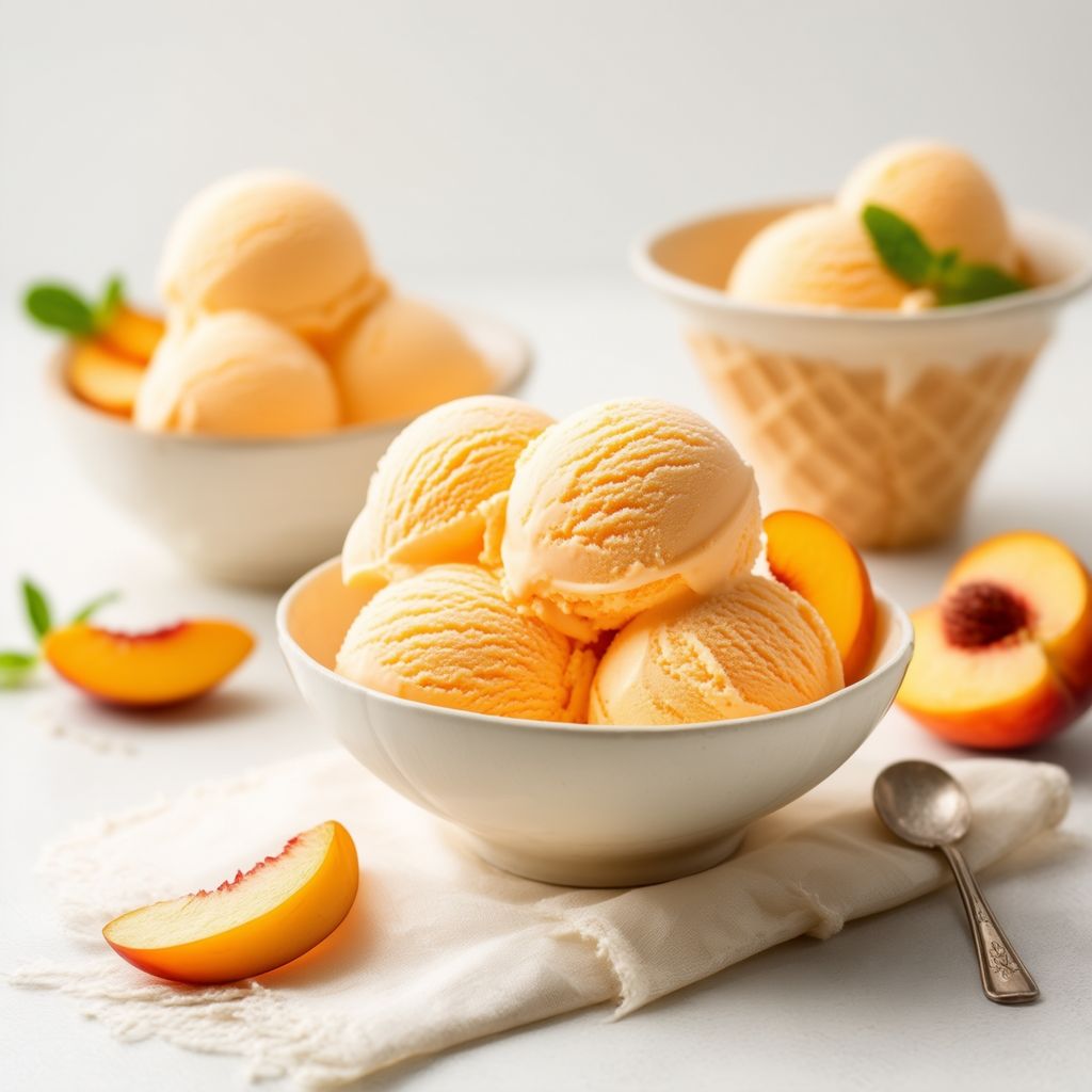 Pfirsich Delight Eiscreme