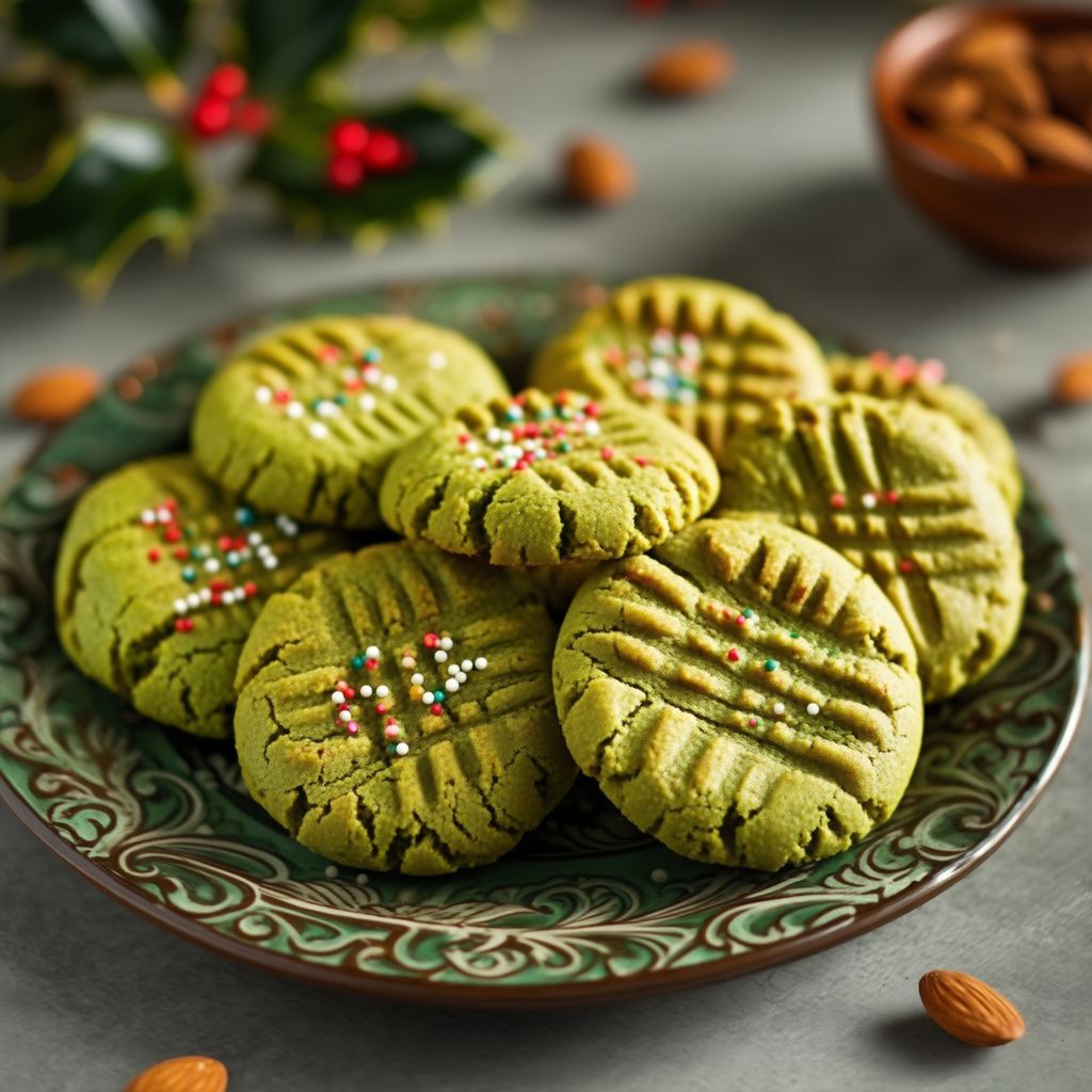 Festliche Mandelbutterkekse
