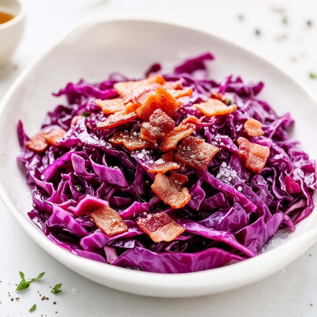 Cavolo Rosso Piccante con Pancetta Croccante