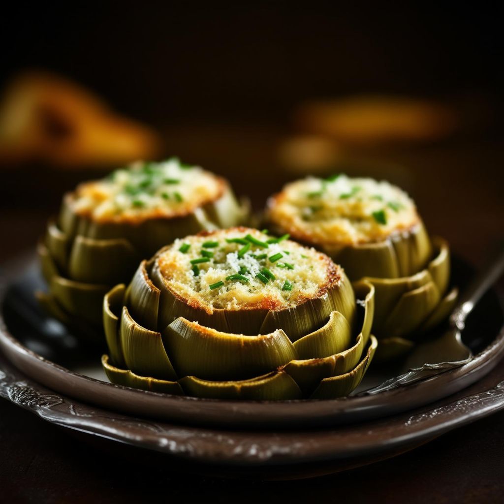 Baked Artichoke Bottoms with Ricotta Filling