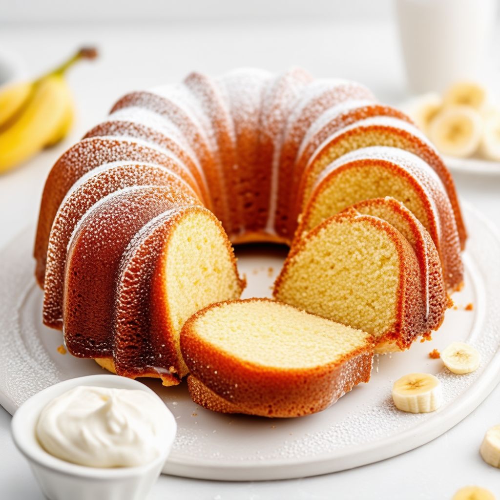 Banana Sour Cream Bundt Cake