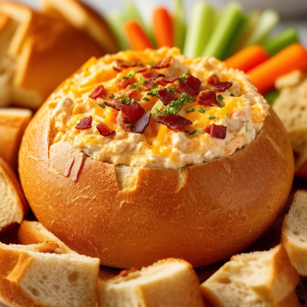 Cheesy Bacon Bread Bowl Dip