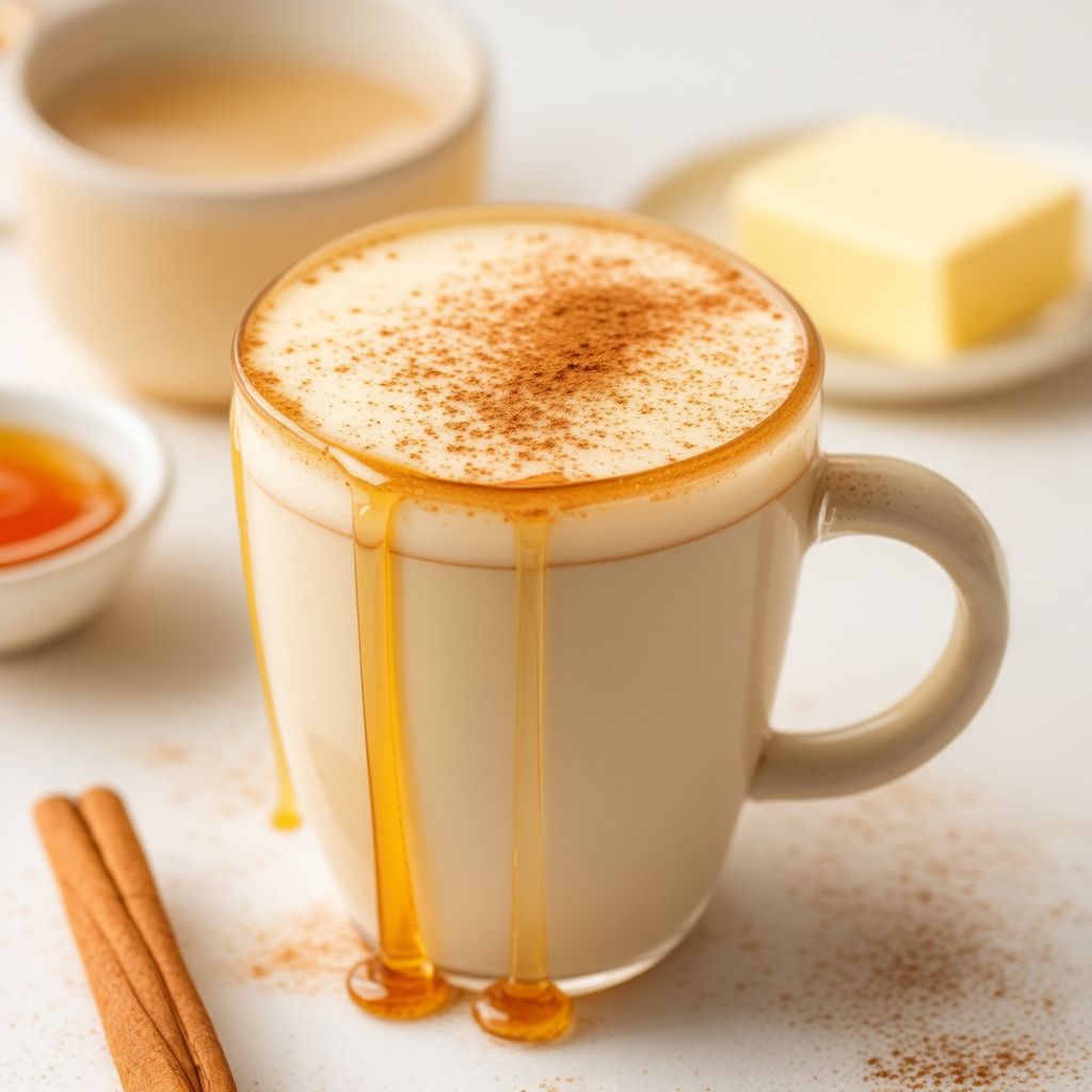 Polish Comfort Milk with Honey and Cinnamon