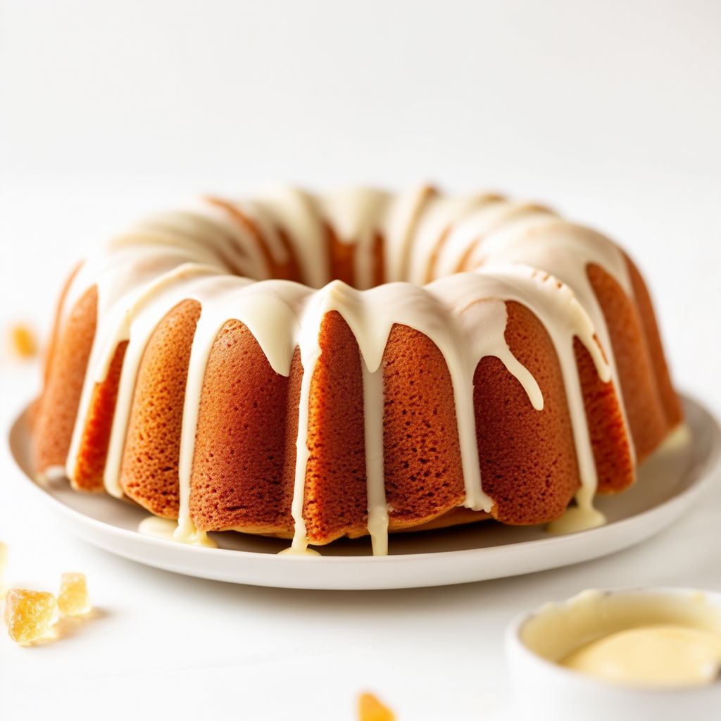 Pumpkin Spice Bundt Cake with White Chocolate Drizzle