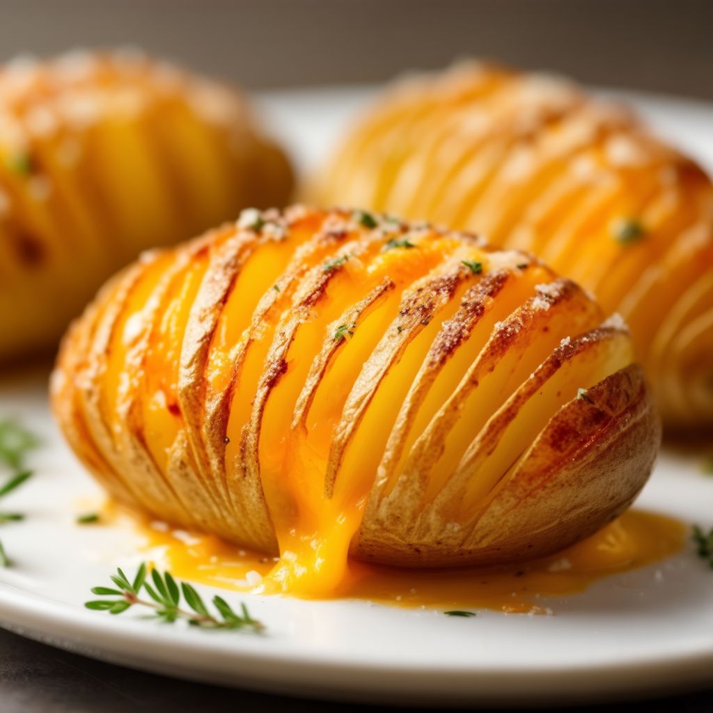 Cheesy Hasselback Potatoes