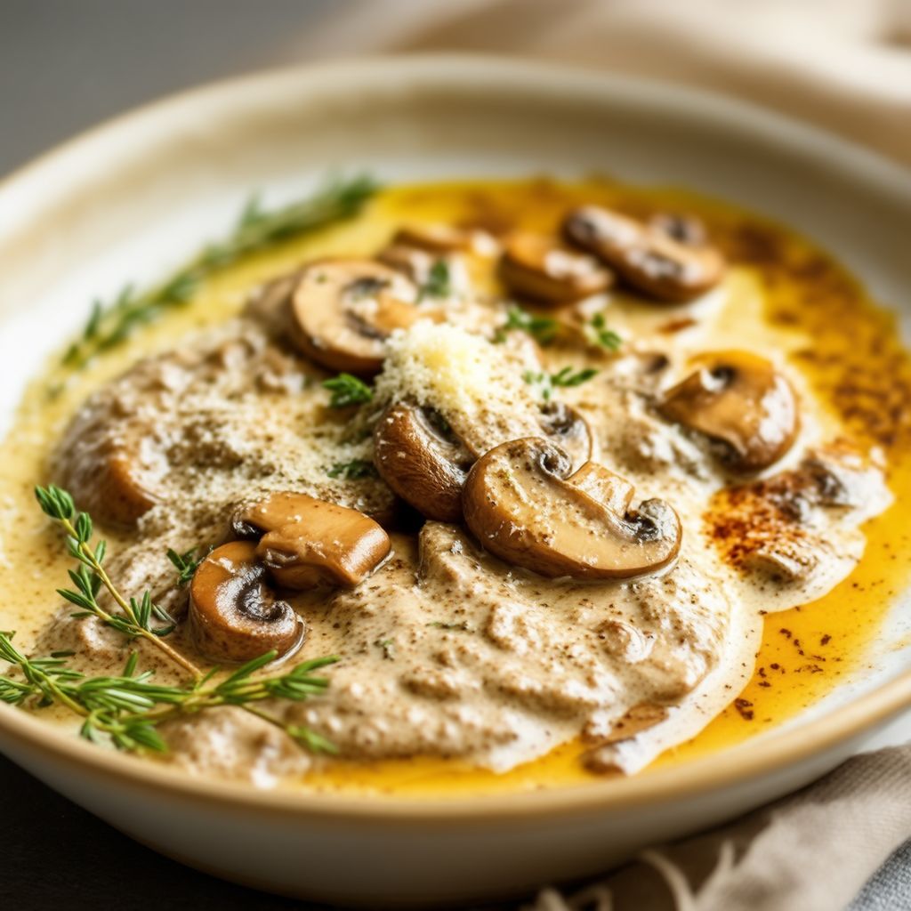 Cremige Kräuter-Pilzsauce