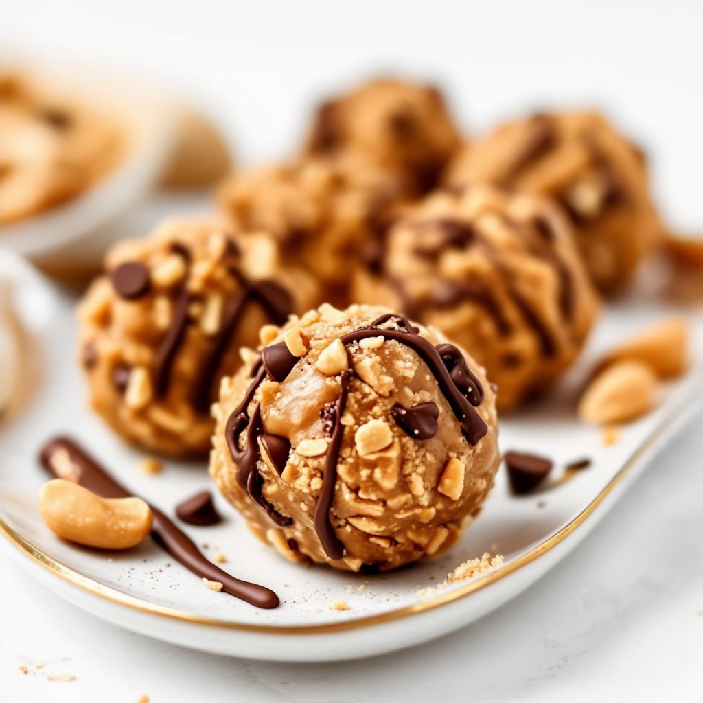 Erdnussbutter-Schokoladen-Crunch-Bites