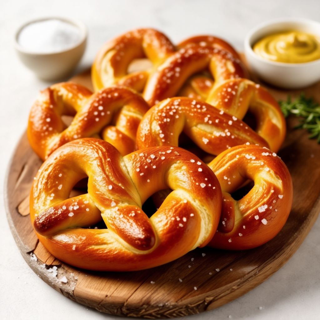 Golden Soft Pretzels with a Twist