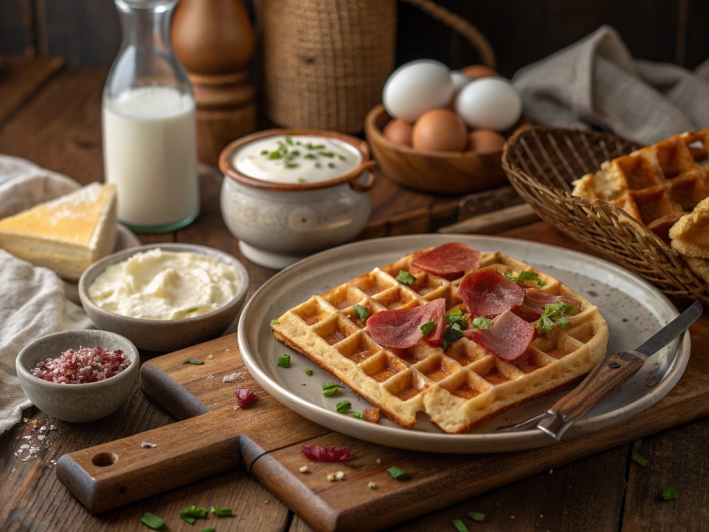 Herzhafte Waffeln