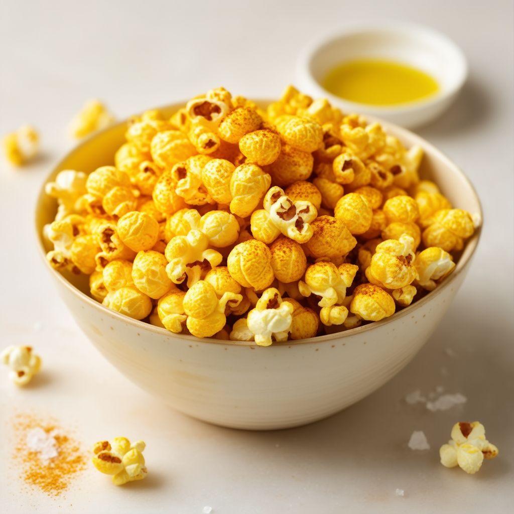 Gewürzter Goldener Popcorn