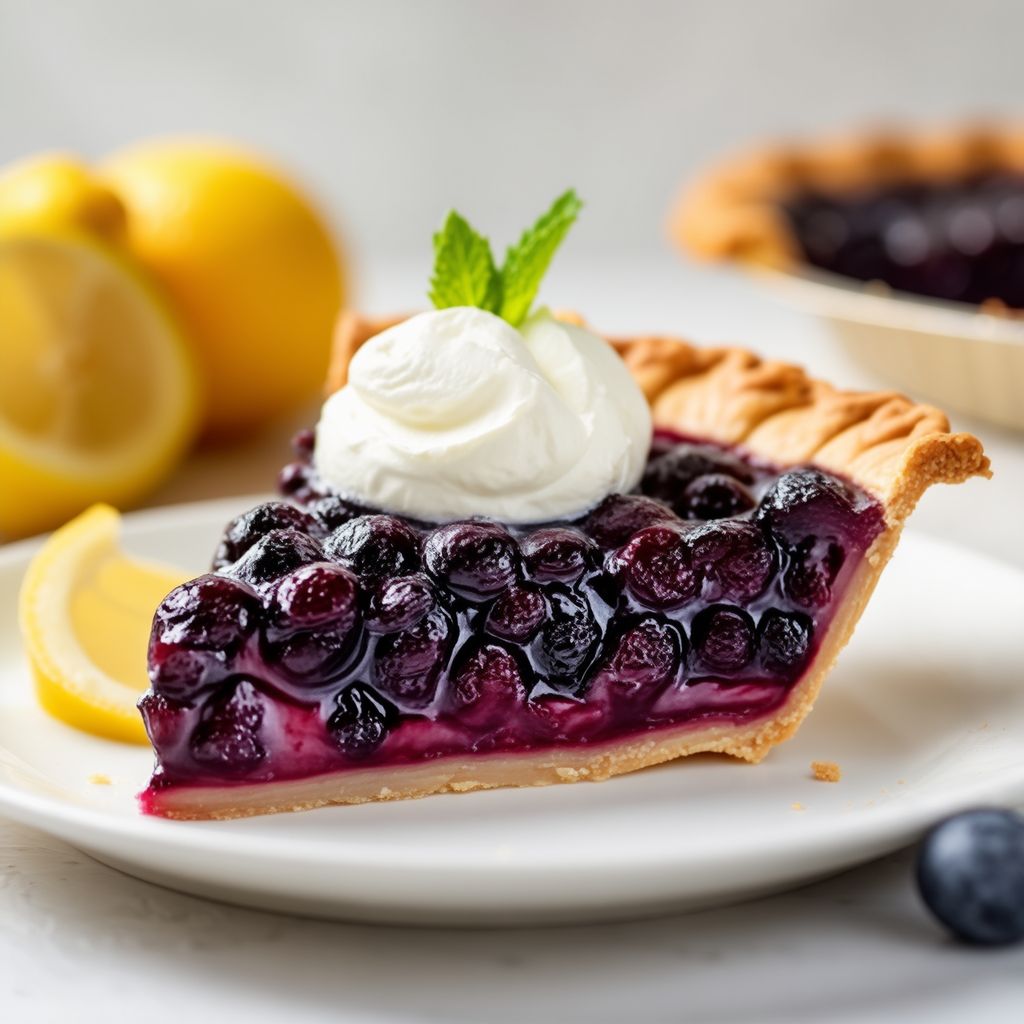Rustikale Heidelbeer-Zitronen-Torte