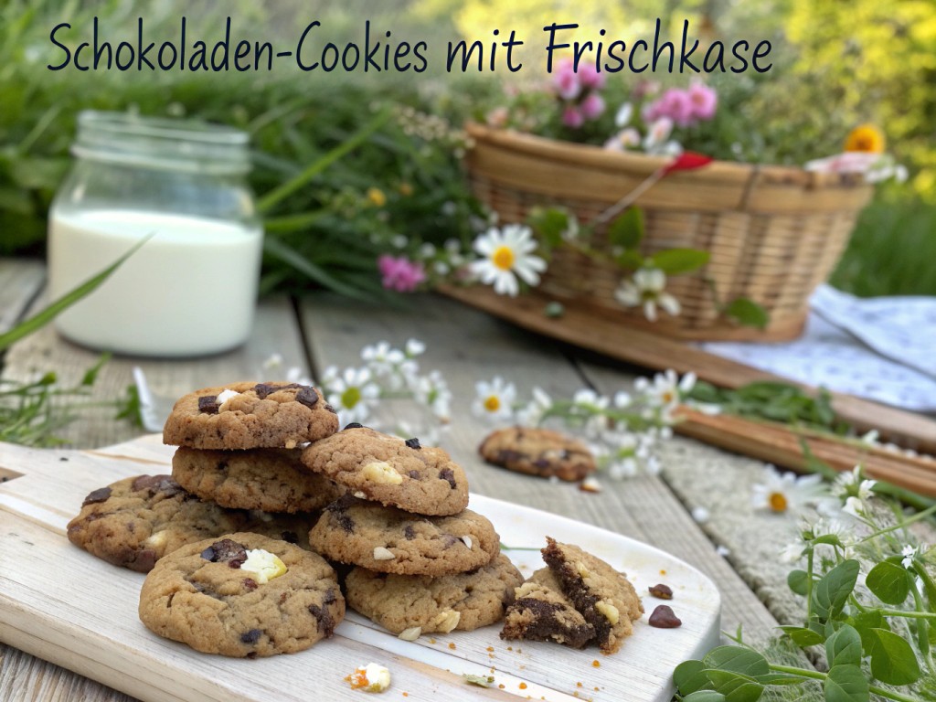 Schokoladen-Cookies mit Frischkäse