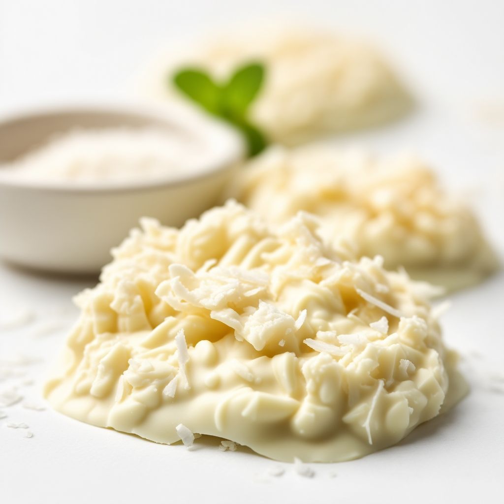 Festliche Kokosnuss-Schokoladenhäufchen
