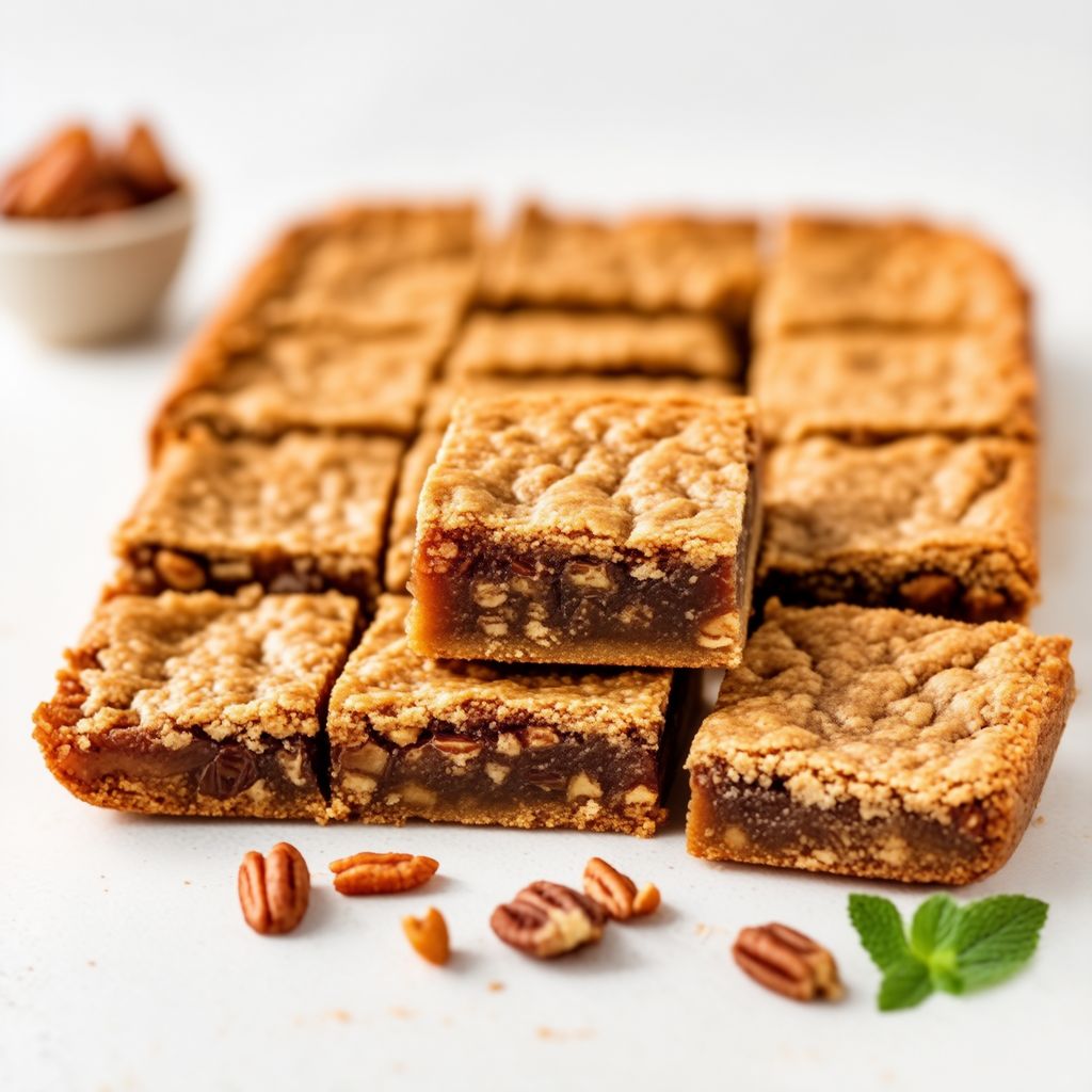 Chewy Date and Nut Squares